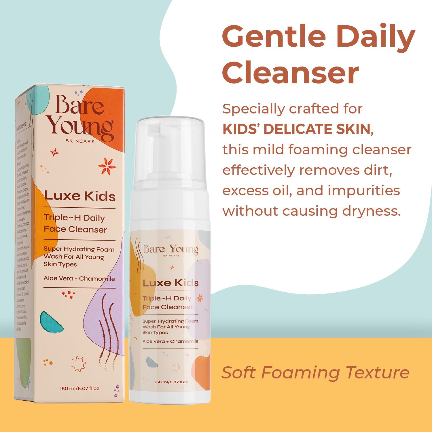 Triple~H Daily Face Cleanser