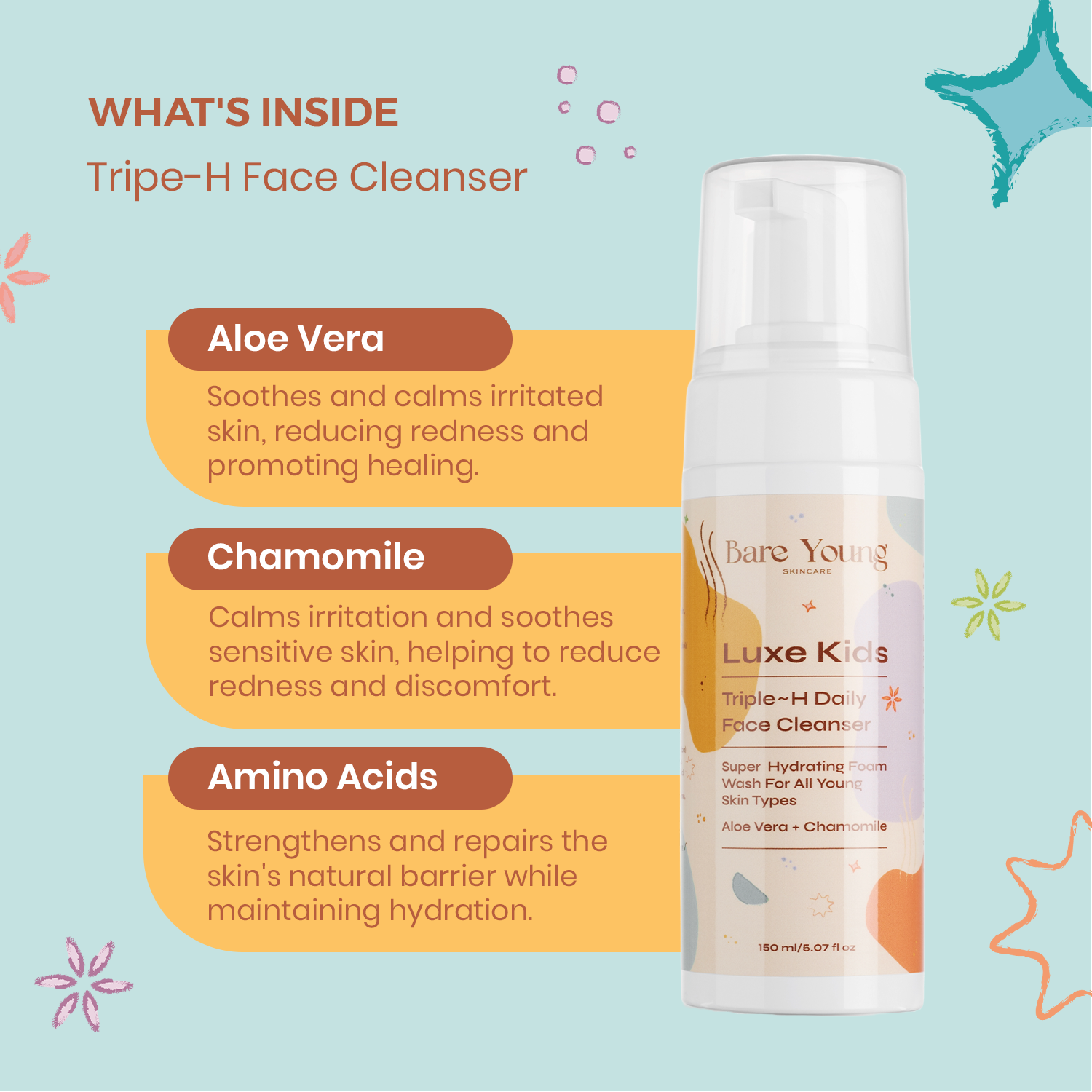 Triple~H Daily Face Cleanser